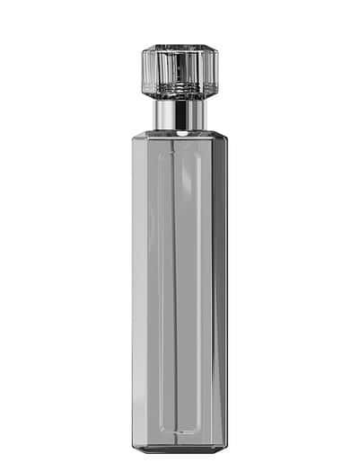 Perfume bottle colour render - grey - front