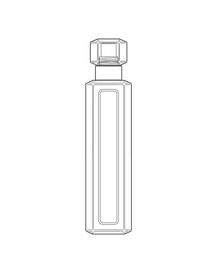 Perfume bottle line drawing (no shading) 3/7