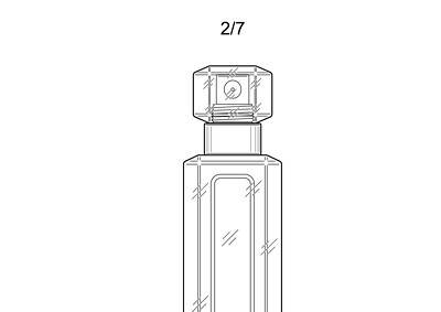 Perfume bottle line drawing 2/7